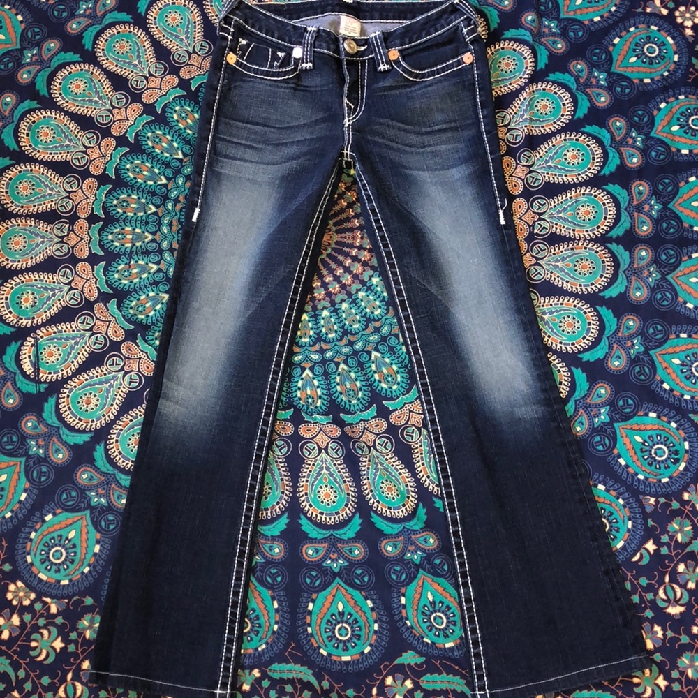 True religion bell bottom style jeans